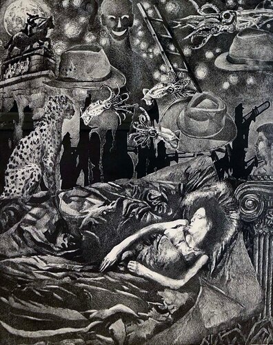 The Moon was Full von Ralph L. Steeds, Druck kaufen auf Singulart