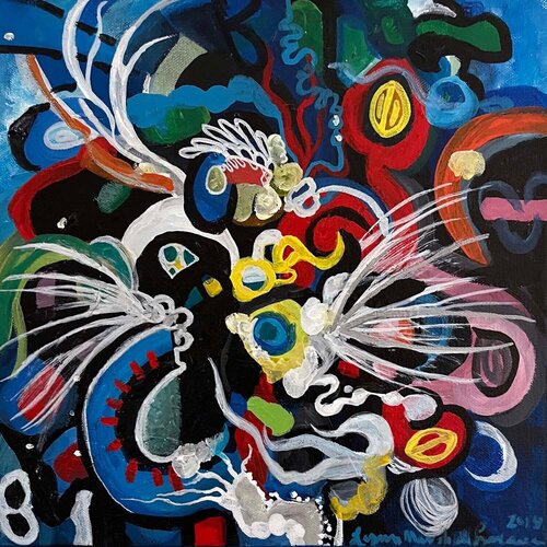 Slowly, Slowly, Moving Left From Right van Lynn Marshall Linnemeier, Schilderij te koop op Singulart