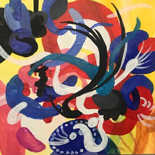 Hustle Then Go van Lynn Marshall Linnemeier, Schilderij te koop op Singulart