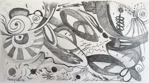 Lenny White by Lynn Marshall Linnemeier, 종이 for Sale on Singulart