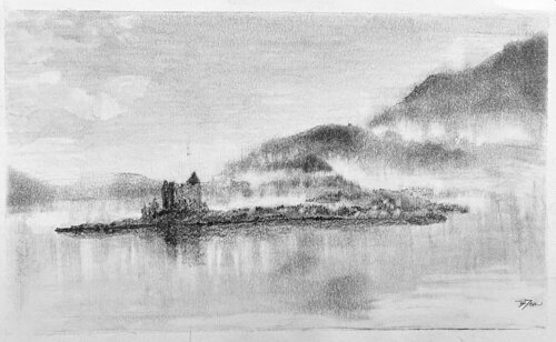 The Lake Series-3 de Bob Dean, Obra en papel a la venta en Singulart