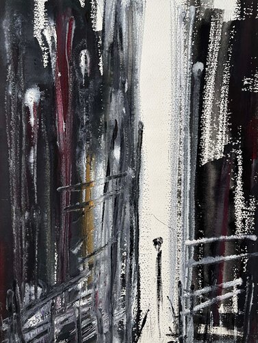 Alone In N.Y. I., Cat. No. 6428 van Soshana Afroyim, Schilderij te koop op Singulart