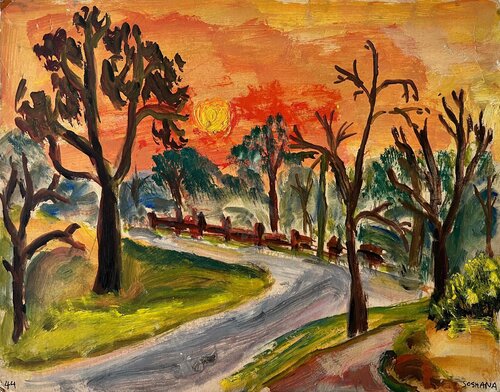 Sunset, Cat. No. 3159 van Soshana Afroyim, Schilderij te koop op Singulart