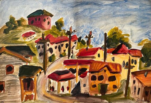 A View In Boyl Hights, L.A., Cat. No. 3123 von Soshana Afroyim, Malerei kaufen auf Singulart