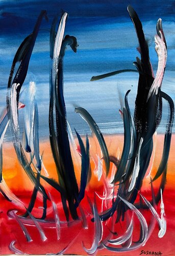 Dancing Illusion, Cat. No. 8599 van Soshana Afroyim, Schilderij te koop op Singulart