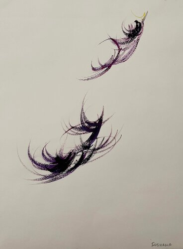 Wings, Cat. No. 9929 van Soshana Afroyim, Schilderij te koop op Singulart