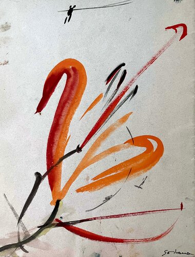 Flower, Cat. No. 7142 van Soshana Afroyim, Schilderij te koop op Singulart