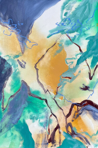 Flowers from another planet III de Macarena Pinilla, Pintura a la venta en Singulart