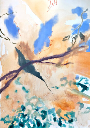 Time flows under the shade by Macarena Pinilla, Painting for Sale on Singulart