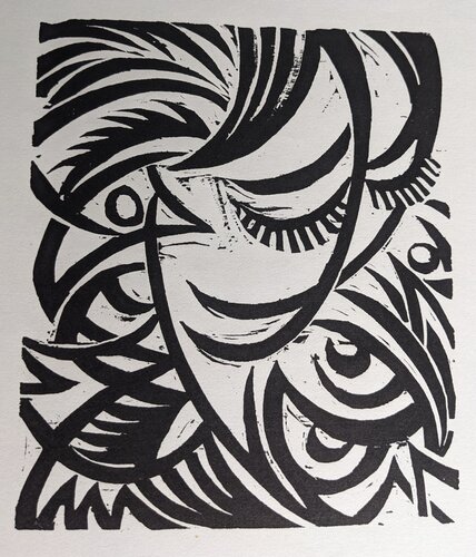 Original-Holzschnitt zu Dostojewskij: "Die Sanfte" / Original woodcut for Dostoyevski's "A Gentle Creature" ("The Meek One") by Otto Möller, Print for Sale on Singulart