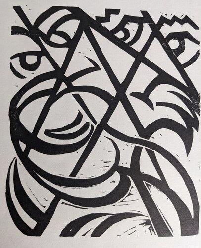 Original-Holzschnitt zu Dostojewskij: "Die Sanfte" / Original woodcut for Dostoyevski's "A Gentle Creature" ("The Meek One") by Otto Möller, Print for Sale on Singulart