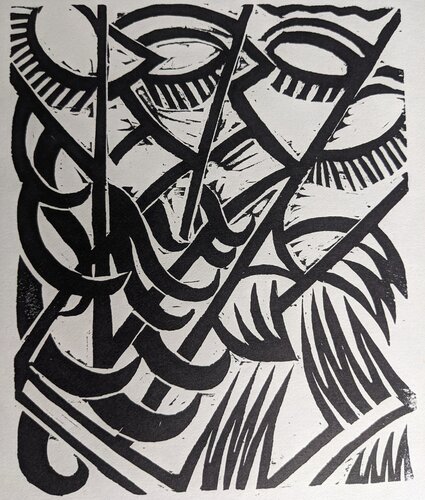 Original-Holzschnitt zu Dostojewskij: "Die Sanfte" / Original woodcut for Dostoyevski's "A Gentle Creature" ("The Meek One") by Otto Möller, Print for Sale on Singulart