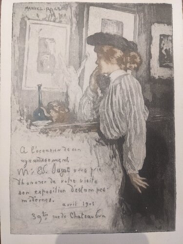 Untitled (Invitation to an exhibition) van Manuel Robbe, Afdruk te koop op Singulart