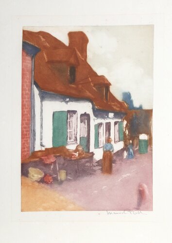 La Maison aux Volets Verts van Manuel Robbe, Afdruk te koop op Singulart