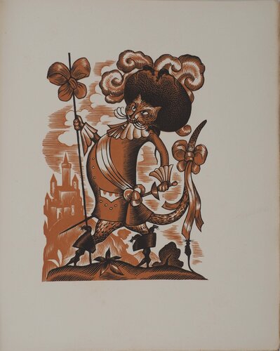 Les contes : Le chat botté van Lucien Boucher, Afdruk te koop op Singulart