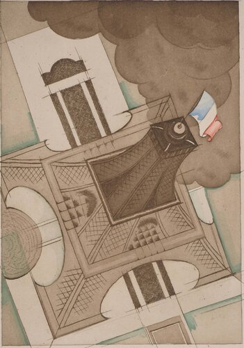 La Tour Eiffel, Gravure originale de Charles Martin, Impresión a la venta en Singulart