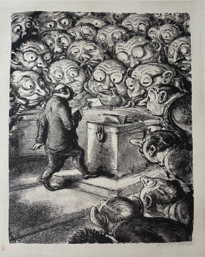 Die Stimme des Gewissens by Andreas Paul Weber, Print for Sale on Singulart