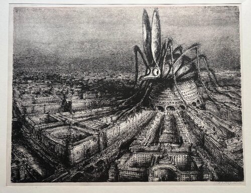 Die Angst regiert by Andreas Paul Weber, Print for Sale on Singulart