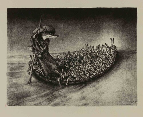 The Jumpship by Andreas Paul Weber, Print for Sale on Singulart