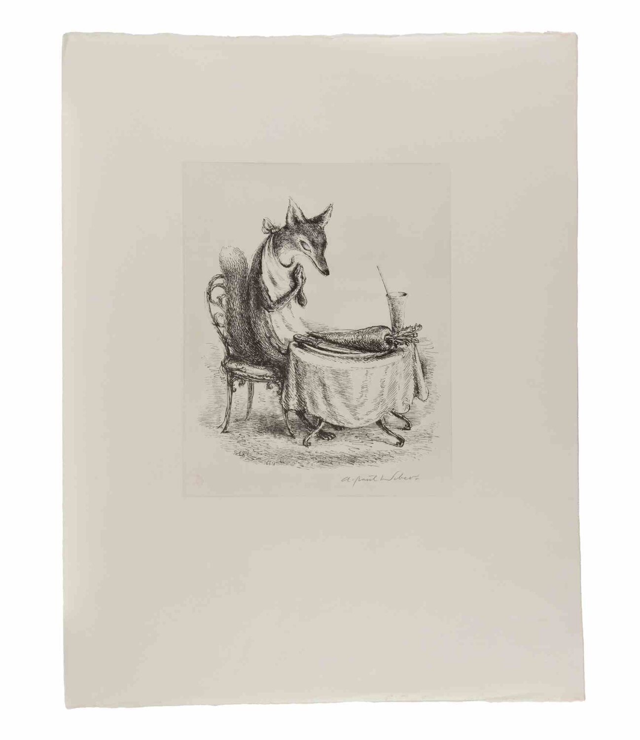 The Fox at Dinner Andreas Paul Weber