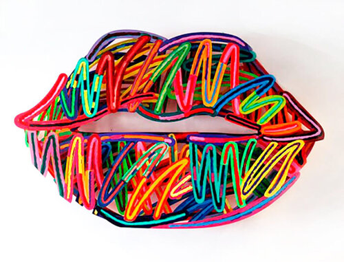Lips Liner van David Gerstein, Beeldhouwwerk te koop op Singulart