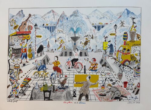 Rhythm and Blues by Chris Orr, Print for Sale on Singulart