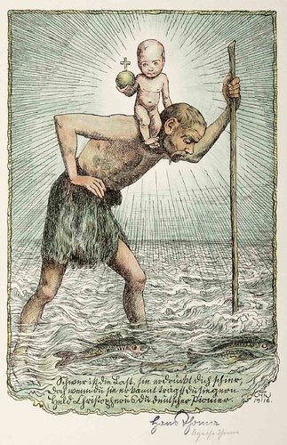 Christophorus II  de Hans Thoma, Impresión a la venta en Singulart