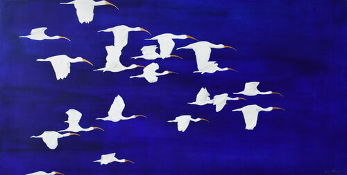 Soul Birds - Collateral Happiness I by Kay Sleking, 회화 for Sale on Singulart