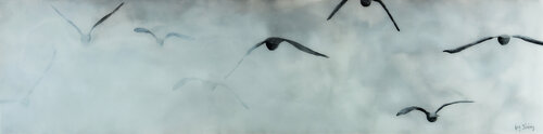 Gulls Ahead! by Kay Sleking, 회화 for Sale on Singulart