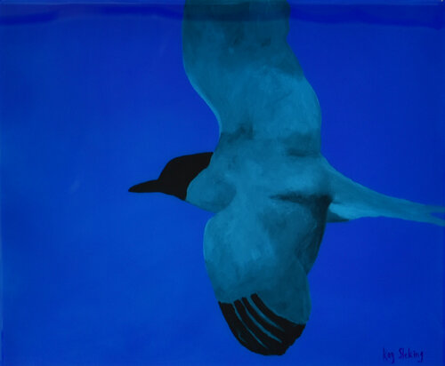 Night Flight I by Kay Sleking, 회화 for Sale on Singulart