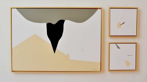 Hermetic Beach Perspective II - Triptych Kay Sleking