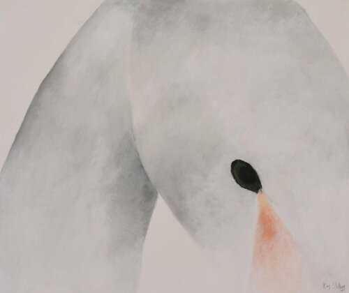 White Series - Swan Solo von Kay Sleking, Malerei kaufen auf Singulart