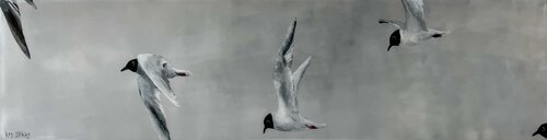 Seagull Quintet by Kay Sleking, 회화 for Sale on Singulart