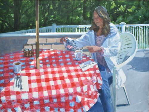 Breakfast with Anne van Stephen Remick, Schilderij te koop op Singulart
