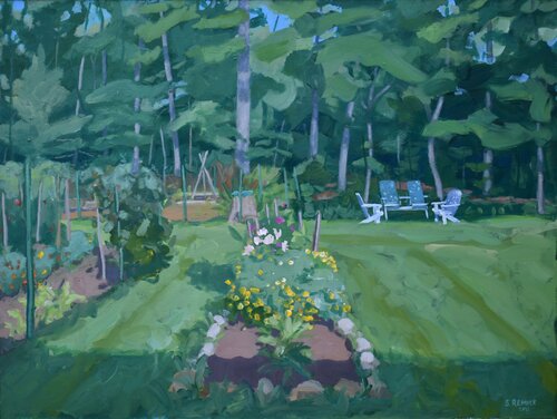 Back Yard, Late Summer van Stephen Remick, Schilderij te koop op Singulart