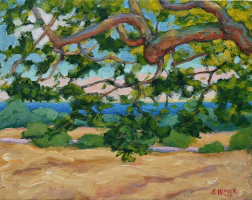 Looking Out from Under the Tree Line van Stephen Remick, Schilderij te koop op Singulart