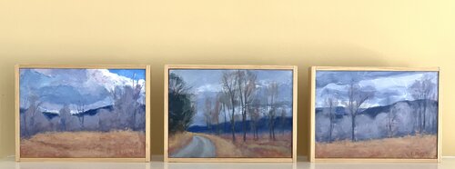The Green Mountains of Vermont in November (Triptych) Stephen Remick
