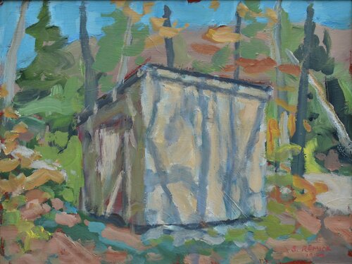 The Woodshed by Stephen Remick, 회화 for Sale on Singulart