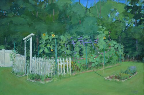 The Early Morning Garden di Stephen Remick, Pittura in vendita su Singulart