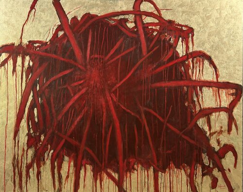 Uprooted (Gold Leaf #2) di Stephen Remick, Pittura in vendita su Singulart