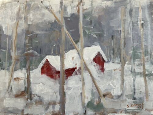 Snowed In by Stephen Remick, 회화 for Sale on Singulart