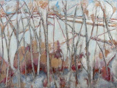 Fields in Snow van Stephen Remick, Schilderij te koop op Singulart