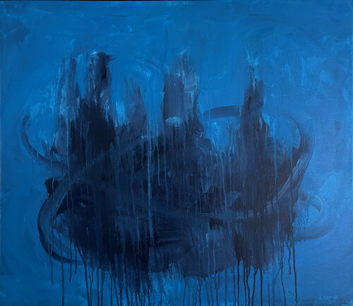 Blue Fusion by Stephen Remick, 회화 for Sale on Singulart