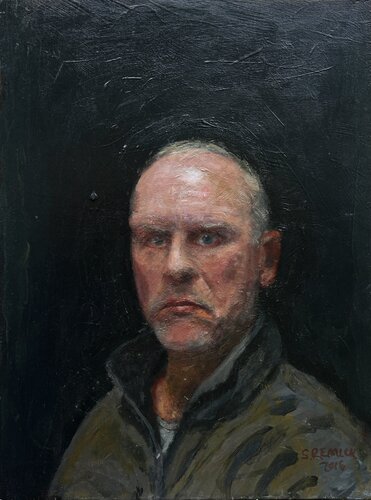 Portrait of a Disgusted Man by Stephen Remick, Painting for Sale on Singulart