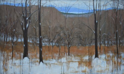 Heading Up the Hill, Looking Back (The Old Apple Orchard) by Stephen Remick, 회화 for Sale on Singulart