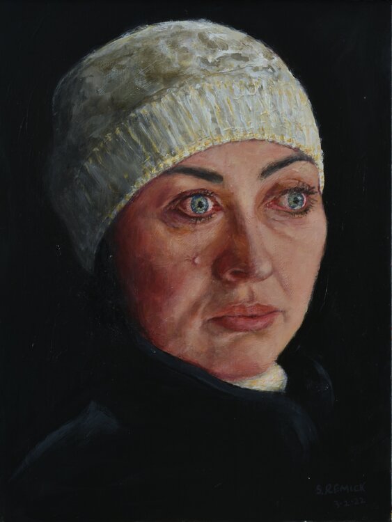 The Ukrainian Woman in a Bomb Shelter Stephen Remick