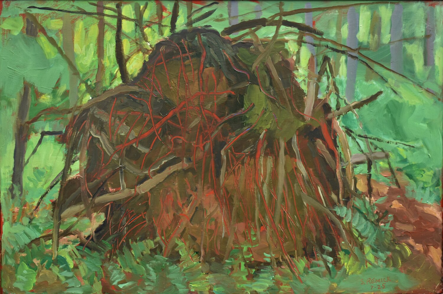 Uprooted (Plein air version 1) Stephen Remick