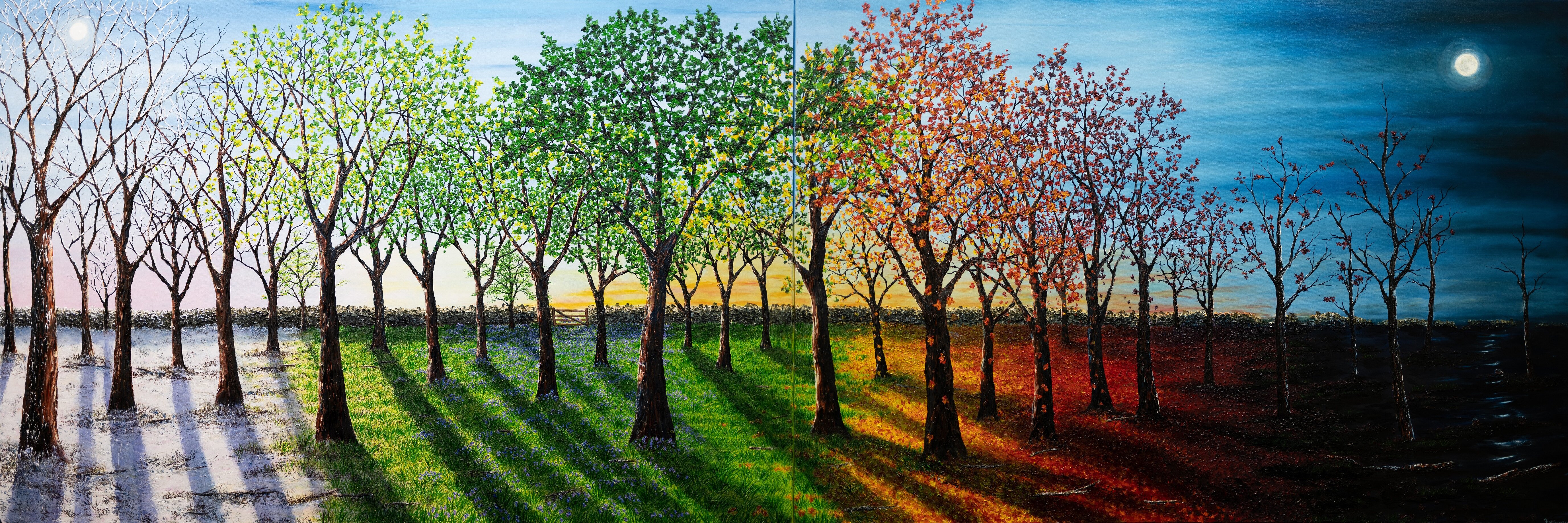Thema seasons Gemälde