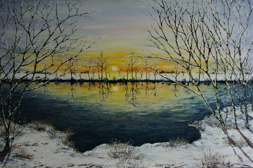 End Of A Winters Day von Hazel Thomson, Malerei kaufen auf Singulart