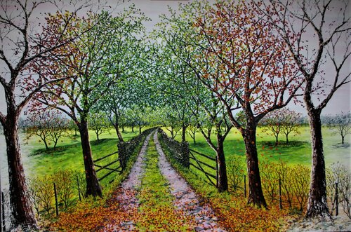 Walk Through The Seasons von Hazel Thomson, Malerei kaufen auf Singulart